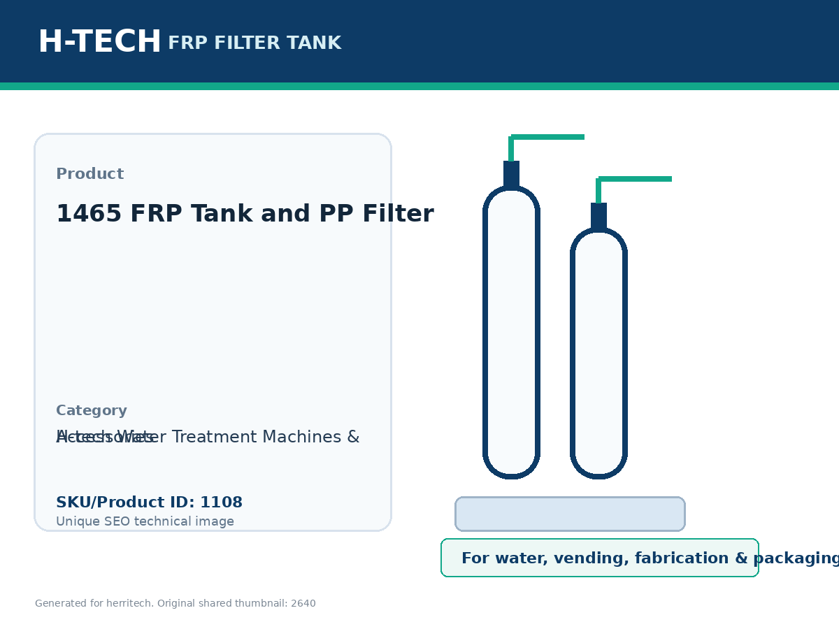 1465 FRP Tank and PP Filter