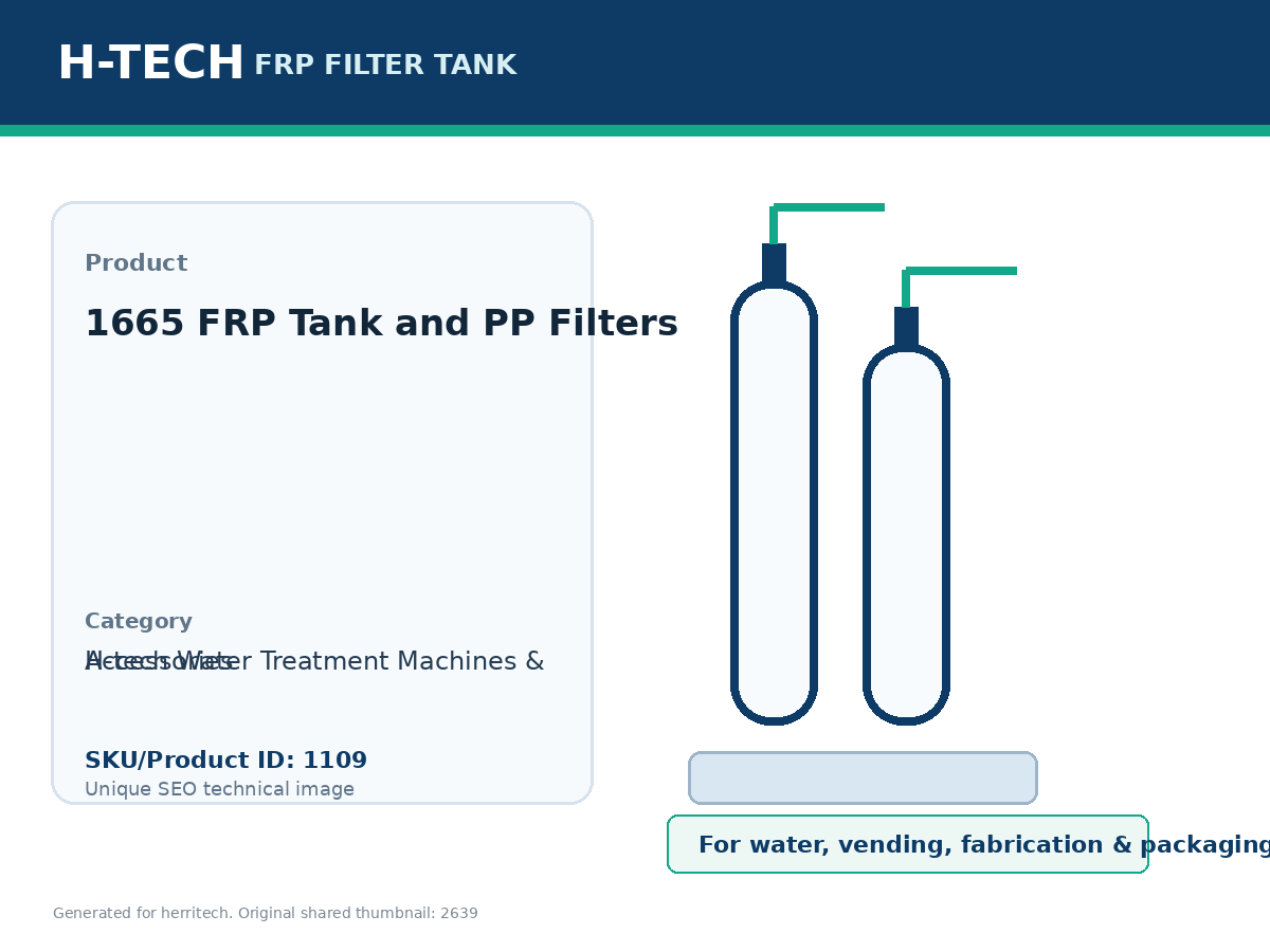 1665 FRP Tank and PP Filters