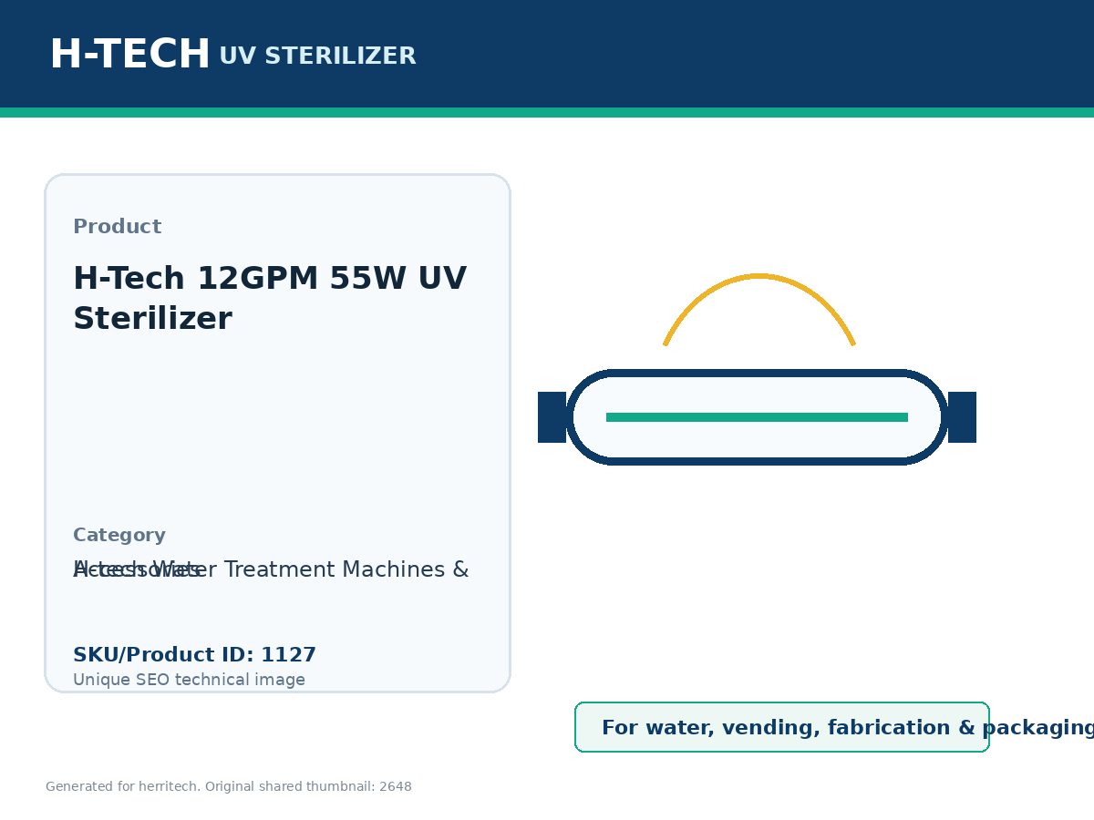 H-Tech 12GPM 55W UV Sterilizer