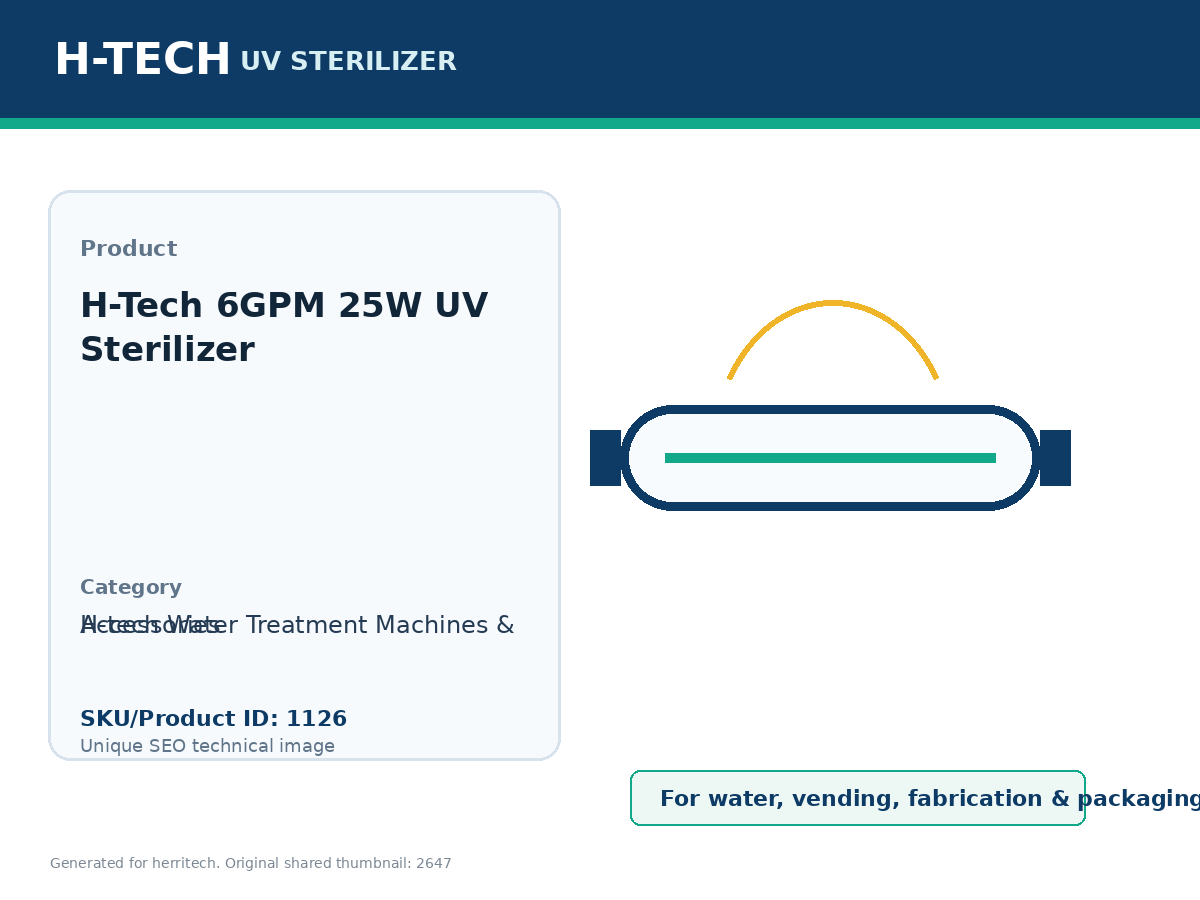 H-Tech 6GPM 25W UV Sterilizer