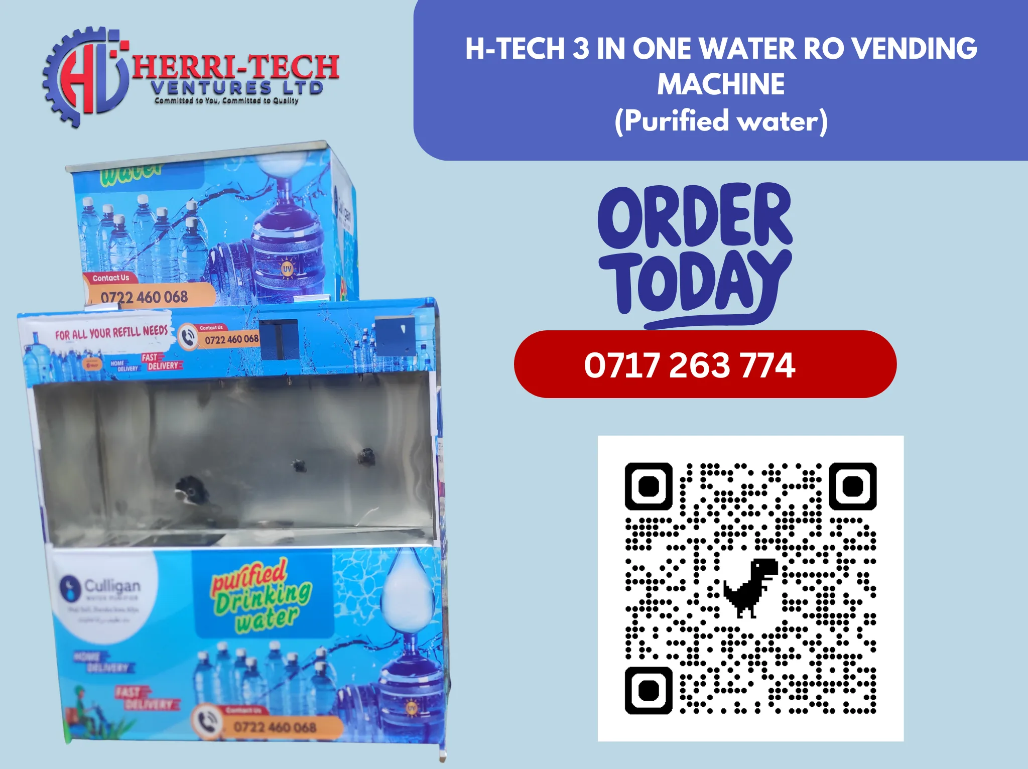 200 LITERS WATER VENDING MACHINE