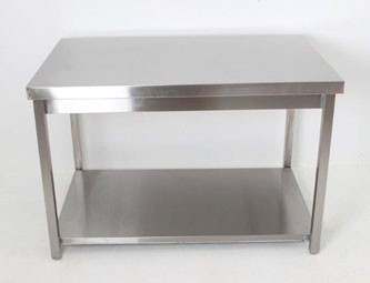 Stainless steel working tops double layers